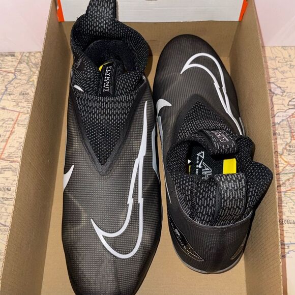 Nike Alpha Menace Elite 3 Football Cleats Black Iron Grey White Size 13 main image 7